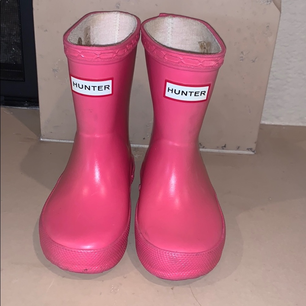 Pink Hunter Rain boots
